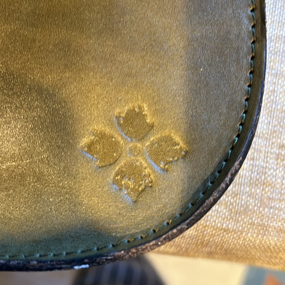 Patricia Nash Green Crossbody Saddle Bag - Picture 4 of 6